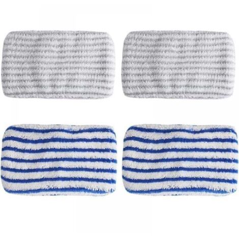 4 paños de microfibra de repuesto para ROWENTA Clean & Steam ZR005801, ZR005804, ZR850002, mopa de microfibra, Rowenta Clean & Steam Wipe