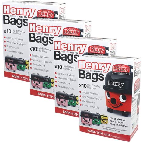 4 PAQUETES DE BOLSAS (x10) PARA ASPIRADOR NUMANTIC