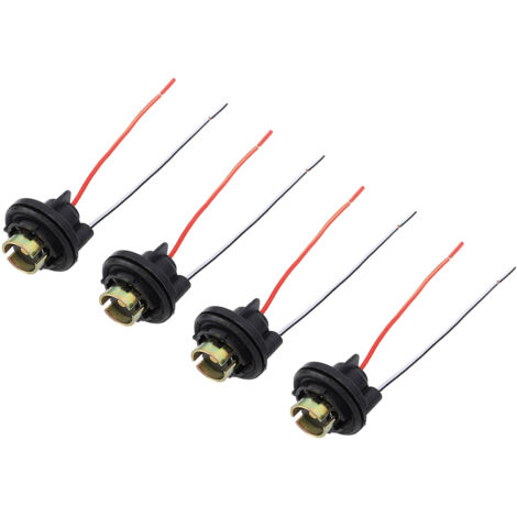 4 Paquets de Douille de Feu Arrière Pré-câblée DC12 à 24 V 1156 BA15S Support de Douille d'ampoule de Feu Arrière pour Feu Stop, Feu de Route, Feu de Recul, l'ampoule Arrière.