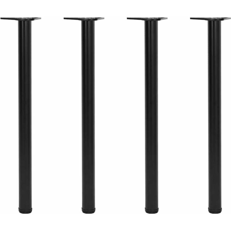 

Patas de Mesa 4 Unidades Regulables en Altura 870 mm Negro - Negro - Vidaxl