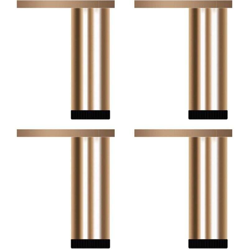Aiperq Weiß 4 Patas Para Muebles, Patas De Mesa De Metal, Aleación De Aluminio, Patas Ajustables, Patas De Soporte Para Sofá, Patas Para Armario De Baño, 200 Mm