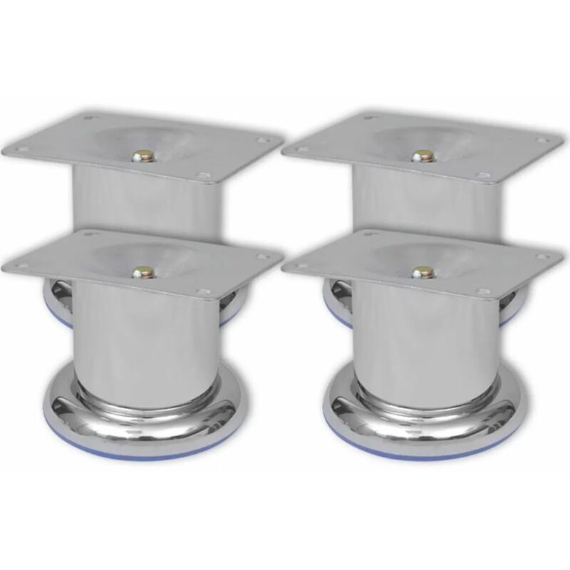 

4 Patas Redondas para Sofá 60 mm (Color Cromo)