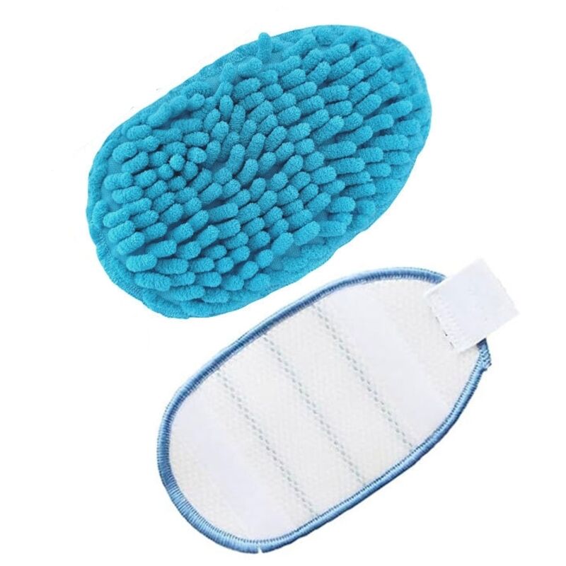 4 Patins en Microfibre pour Balais Vapeur BLACK+DECKER avec Gant Steamitt™ FSHSMPA-XJ, style 2
