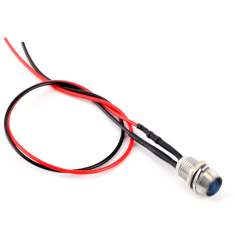 4 Pcs 12v 8mm LED Panneau Pilote Dash Avertissement Voyant Lampe De Voiture Van Bleu