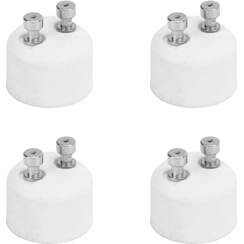4 pcs Adaptateur GU10 à MR16, Convertisseur de Base de Lampe GU10 à MR16 pour Lampe Halogène LED
