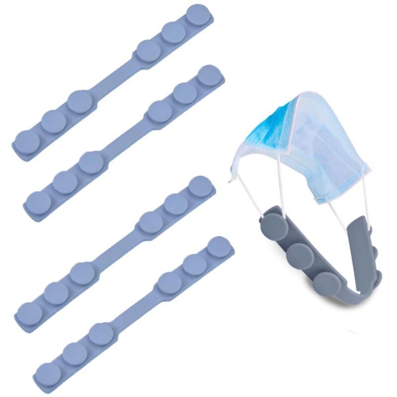 4 Pcs Anti-Serrage Masque Sangle Extender Masque Titulaire Crochet Oreille Sangle Réglable Masque Boucle De Fixation Soulager La Pression Et La