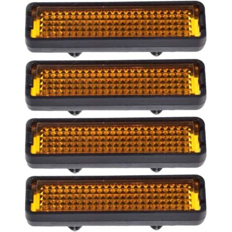 4 Pcs Bike Reflector Pedal Reflectors Reflective Pedal Reflectors Bicycle Accessory,for Night Cycling, for Pedals(5.3×1.5cm)
