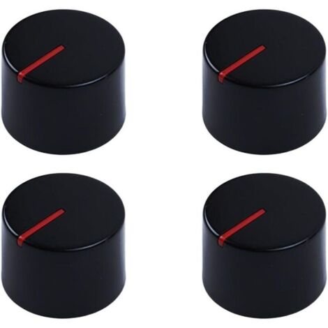 4 Pcs Bouton Plaque de Cuisson.Boutons de Commande Universels.Ø 6mm Bouton de Cuisinière.Bouton pour Réchaud à Gaz.pour Presque Toutes Les Cuisinières.Plaques de Cuisson.Four.Cuisinière à Gaz