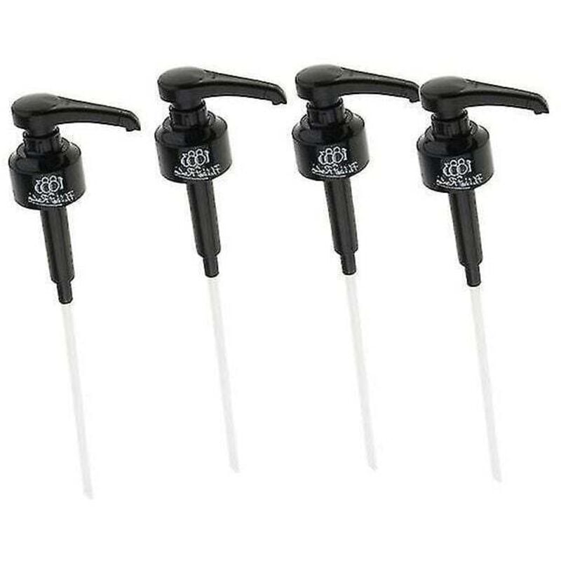 4 Pcs café 1 litre distributeur pompe à sirop noir distributeur de liquide pour monin sirop 10 ml bouteille de jus d