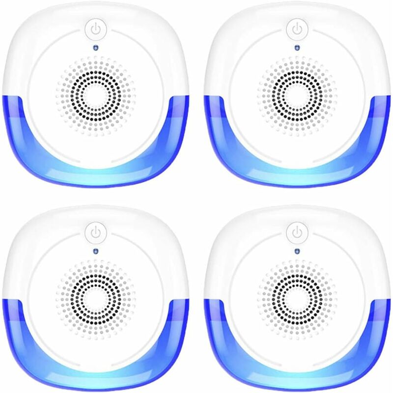 Fei Yu - 4 pcs d'insectifuge à ultrasons, adaptés à la lutte antiparasitaire, anti-moustique, cafard, mouches et souris