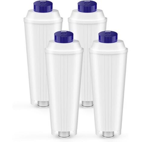 4 Pcs DLSC002 Filtres pour Delonghi Magnifica s,Dinamica,ECAM,ESAM,ETAM,Primadonna,BCO,EC Serie Machine à café, Cartouches de Filtre à eau pour Delonghi, pour Adoucir l'eau et Réduire le Calcaire