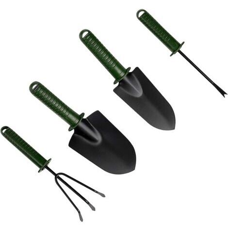 4 pcs en Acier Inoxydable Outils de Jardin Lot de kit de Jardinage Outils de Rouille Le pour Pot de Fleurs Plantation