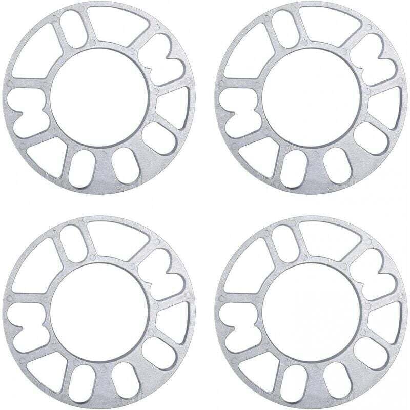 Ensoleille - 4 Pcs Entretoises De Roues En Alliage Aluminium, joints de moyeu de roue élargis modifiés, elargisseur de voie, 3mm d'épaisseur