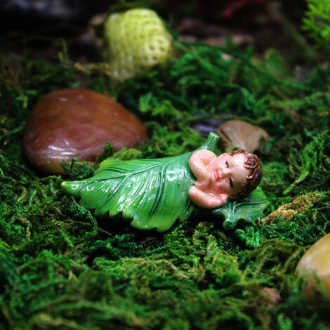 Ensemble de 6 Figurines de Fées Elfes Fées de Jardin Fées Figurine  Figurines de Fées Miniatures Accessoires Jardin outdoor Décoration Figurine