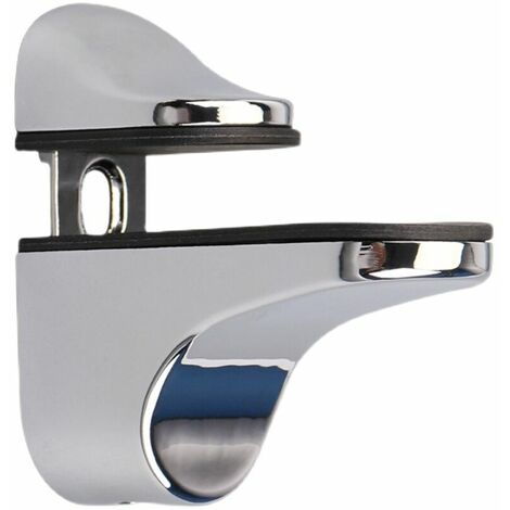4 Pcs Glass Shelf Bracket,Adjustable Glass Shelf Bracket,Zinc Alloy Wall Mount Glass Shelf Support for 3-20 mm Thickness Shelf