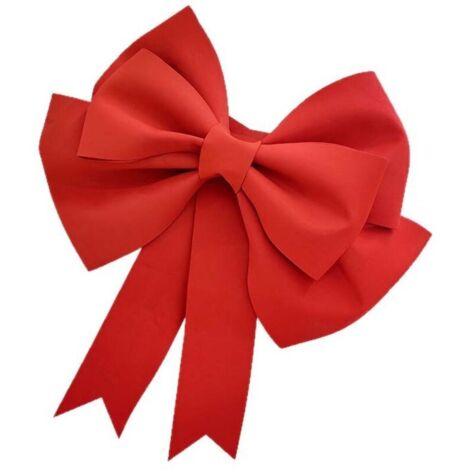 4 pcs Grandes Décorations Nœud Rouge XXL en EVA léger et durable – Déco élégante pour Noël, Mariage, Saint-Valentin, Nouvel An, Maison ou Cadeau