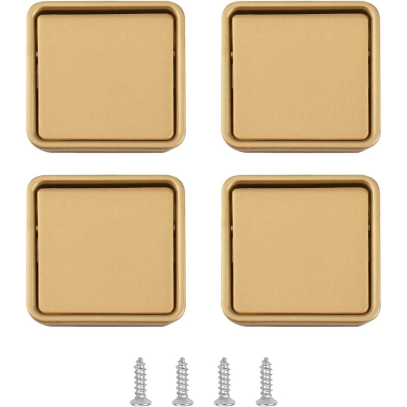 4 Pcs Maniglia per Porta Incassata Maniglie per