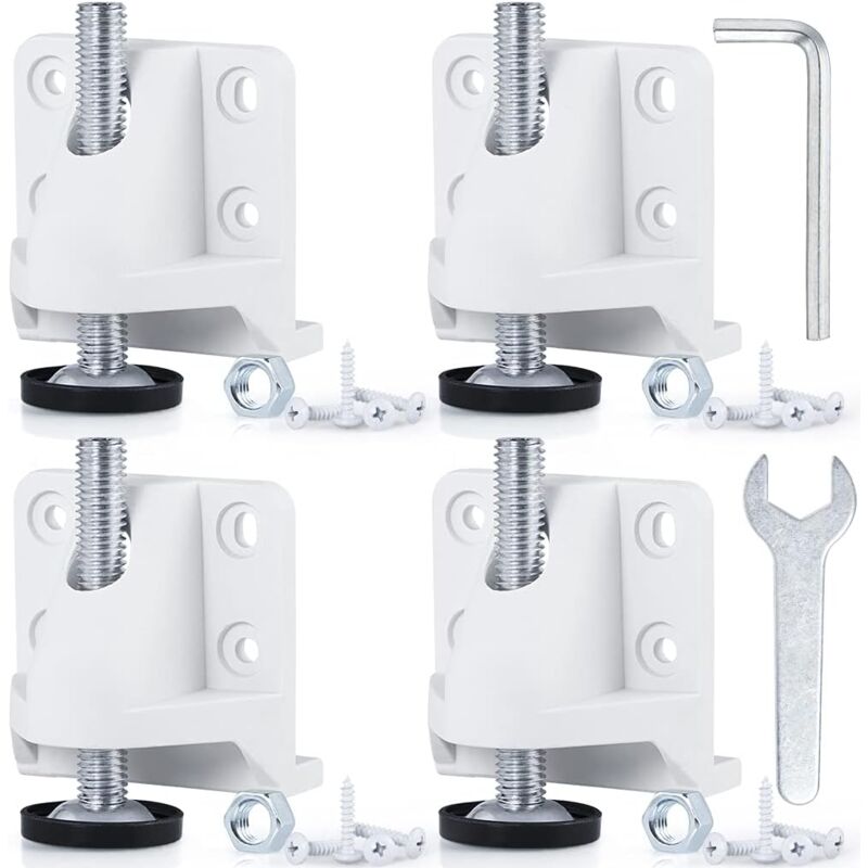 4 Pcs Niveleur de Levage, niveleur de Pied de Meuble, Pieds de nivellement avec Contre-écrou et vis pour établi, Table, Armoire, capacité de