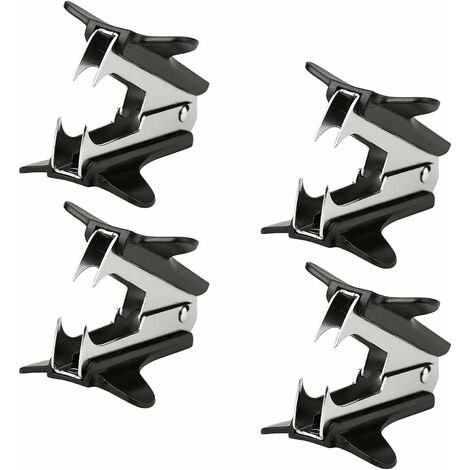4 PCS Ôte-agrafes Extracteur d'agrafes Retire Agrafe Rapide Outil pour Enlever Les Agrafes pour Agrafeuse Maison Bureau