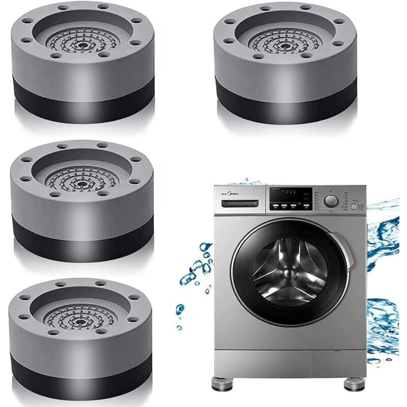 4 pcs Patins Anti Vibration,Pieds en Caoutchouc pour Machine à Laver Coussinets,Tampons à Pieds Machine à Laver,Tapis Anti Vibrations Machine à