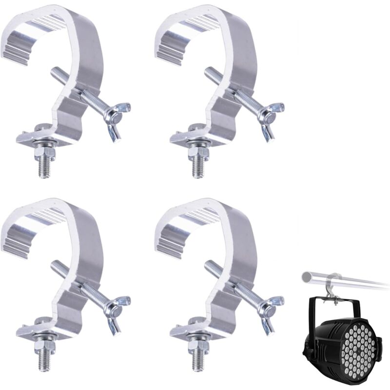 4 pcs Pinces pour éclairage de Scène,Clip de Lampe de Scène,Pince de Lumière de Scène Robuste,pour Les Pinces de Fermes et Les Projecteurs dj,