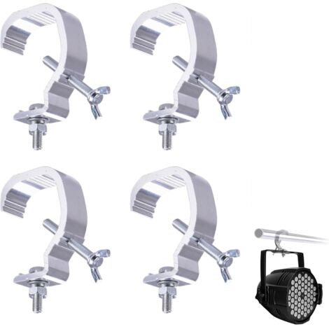 Lot De 5 Pinces Pour Éclairage De Scène - Charge 60kg - Pour Truss Aluminium 30-51mm - Alliage 6061