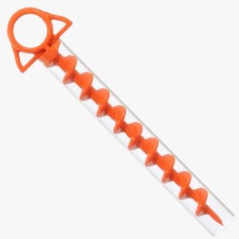 4 Pcs Piquets De Tente En Plastique Orange Sardine Tente Tent Peg Avec 4 Pcs Tuyau En Plastique Piquet Toile De Tente Longueur 29cm Anti-Corrosion Pour Pelouse Auvents Plage Bâches Camping