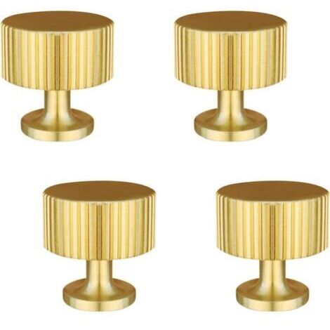4 PCS Poignée de Porte,Boutons de Meubles en Or,Boutons de Tiroir de Commode en Or,Pour Armoires,Placards,Salle(28x28mm)