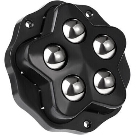 4 pcs roulettes pour meubles.4 roulettes à 5 billes chacune, capacité 300KG, avec adhésif et vis. Roue mobile universelle 360, roulette de meuble pour charges lourdes, couleur noir