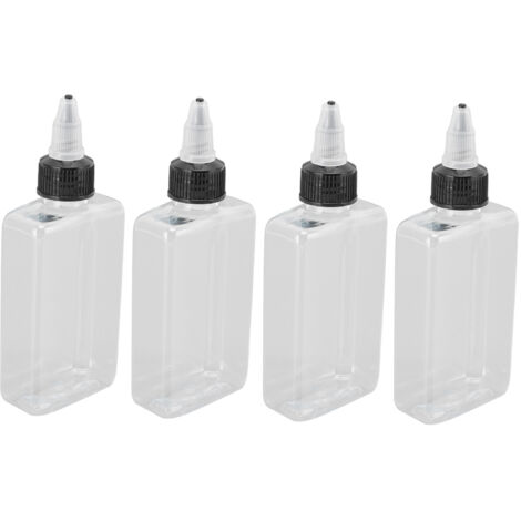 4 Pcs Seasoning Bottle 100ML Portable Sealed Reusable Dispensing Oil Bottle Seasoning Bottle for Outdoor BBQ Camping