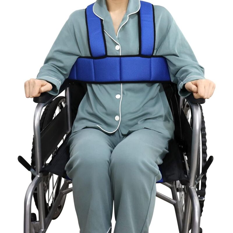 Harnais de sécurité antidérapant pour fauteuil roulant - Ceinture de sécurité anti-chute réglable pour personnes âgées et personnes âgées - Ceinture
