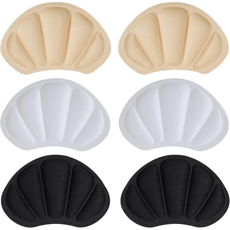 Lot de 3 paires de protège-talons, coussinets de talon pour chaussures, semelles de talon, protections de talon autocollantes antidérapantes pour un