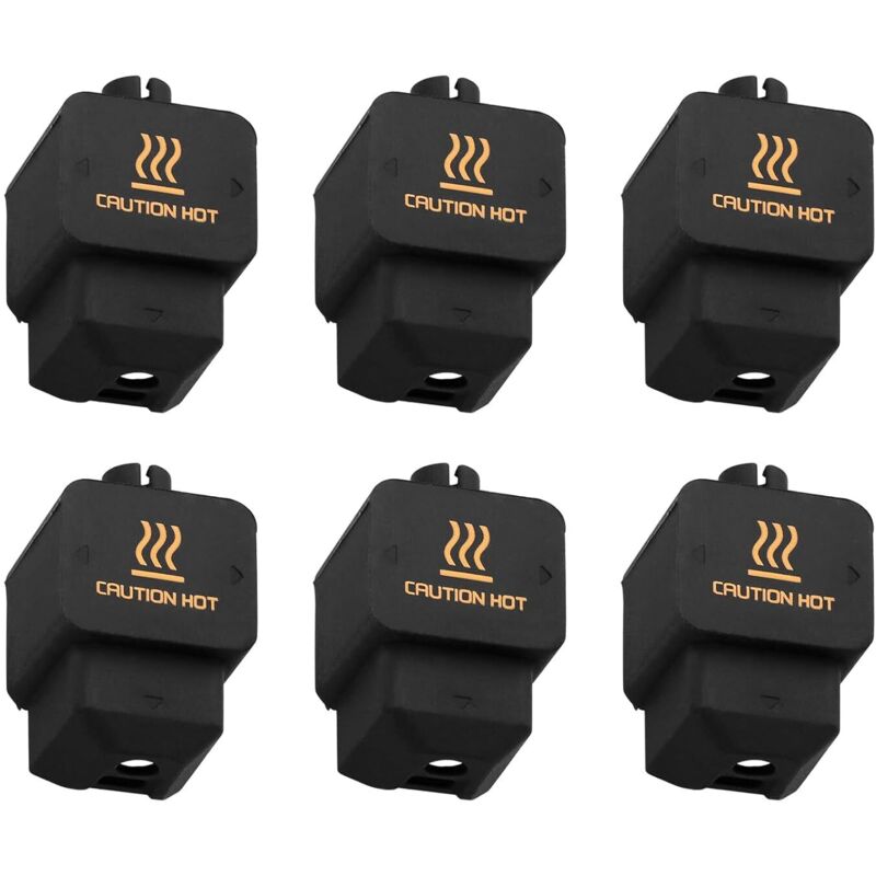 Lot de 6 chaussettes en silicone pour Bamboo Lab H2D Hotend, coque en silicone haute température et durable pour imprimante 3D, accessoires de