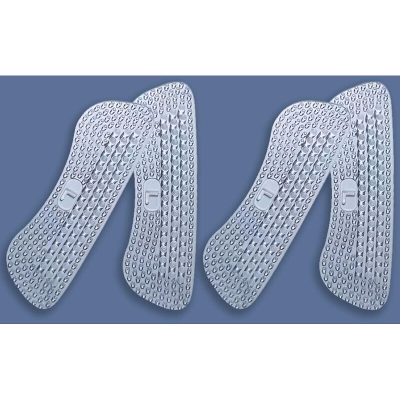 Lot de 4 coussinets de talon en gel pour homme et femme pour ajuster les chaussures lâches et éviter les douleurs aux ampoules, claire, Large