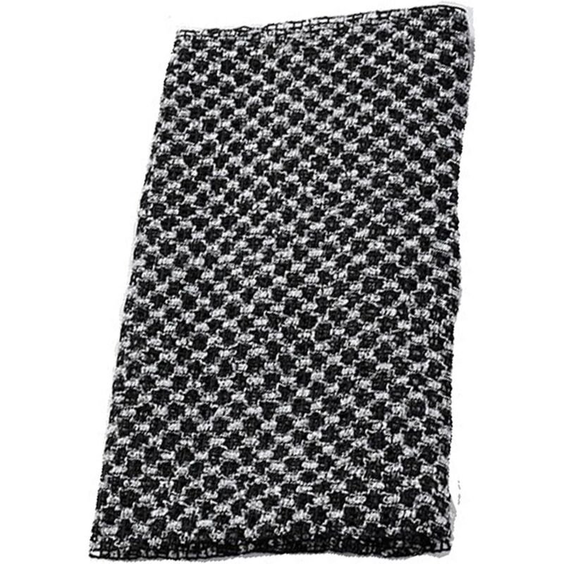 Exfoliant de bain noir 25 x 100 cm en fibre de carbone pour une élimination efficace des peaux mortes et une prise en main facile