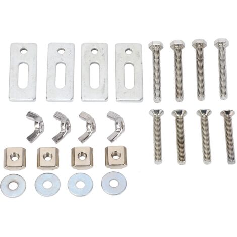 4 Pcs T Track Mini Hold Down Clamp M6 Nut Zinc Aluminum Alloy T Track Clamp for 3018 Series CNC Router