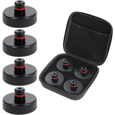 4 Pcs Tampon Cric Compatibles avec Tesla Model S/X/3/Y, Support de cric Tesla Model 3/Y/S/X, Jack Pad pour Tesla, Tesla Jack Pad en Caoutchouc