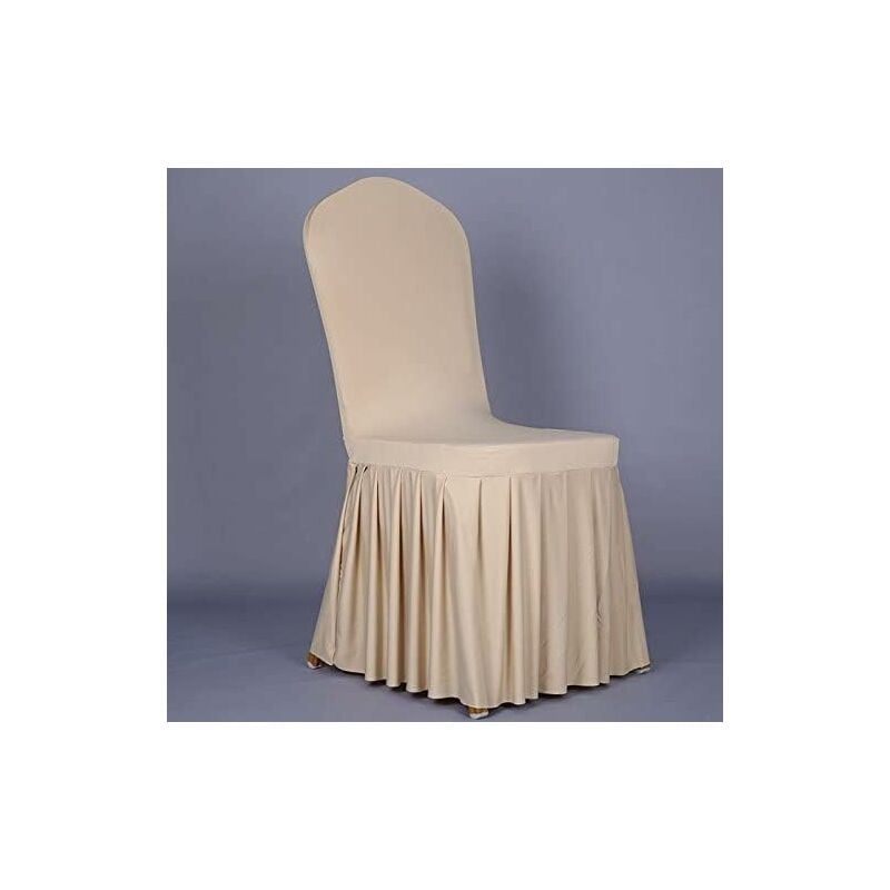 Memkey - 4 pcs Universelle Housse de Chaise élastique, Jupe Extensible pour Décoration de Chaise, Stretch-Housse Couverture de chaise, pour Mariage