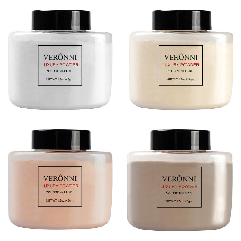 4 Pcs veronni Silky Sweet Honey Powder for Makeup Luxury Bottle for Foundation Highlighter Beauty Care Real Banana
