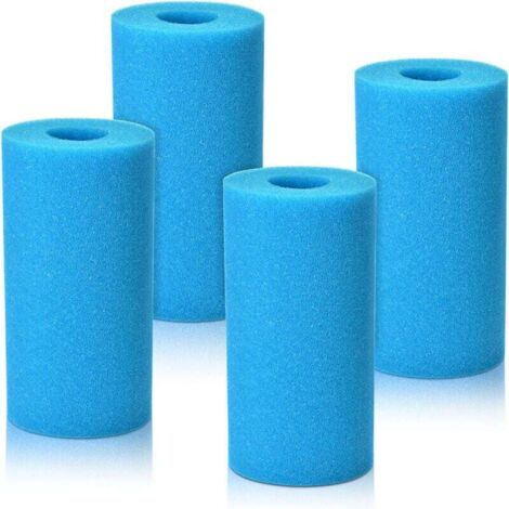 4 PCSéponge Filtrante Type S1, Cartouche de Filtre en Mousse, Mousse pour Filtre Piscine, Réutilisables et Lavables, Filtre en Mousse pour Spa, Piscine, Jacuzzi 10 x 20 x 4 cm-Fei Yu