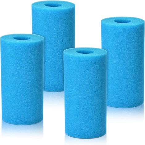 4 PCSéponge Filtrante Type S1, Cartouche de Filtre en Mousse, Mousse pour Filtre Piscine, Réutilisables et Lavables, Filtre en Mousse pour Spa, Piscine, Jacuzzi 10 x 20 x 4 cm-Fei Yu