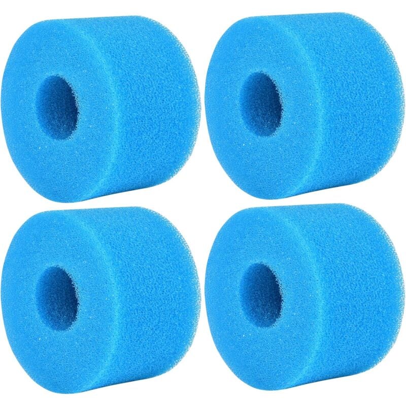 4 PCSéponge Filtrante Type S1, Cartouche de Filtre en Mousse, Mousse pour Filtre Piscine, Réutilisables et Lavables, Filtre en Mousse pour Spa,