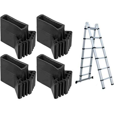 4 Pcs,Pieds D' éChelle Remplacement,éChelle En Caoutchouc Pieds,Pieds De SéCurité De L'éChelle,Housse De Protection Pour éChelle,Accessoires D'éChelle,Pour éChelle TéLescopique,éChelle à Chevrons