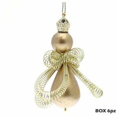 4 pendoli con fiocco per albero di natale - colore rame - decorazioni addobbi natalizi