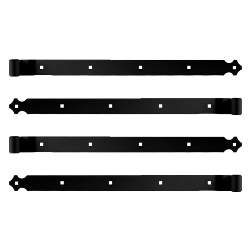 Store Menuiserie - 4 Penture percée, Aluminium, L.776, D.14, 7 trous, pour Volet battant