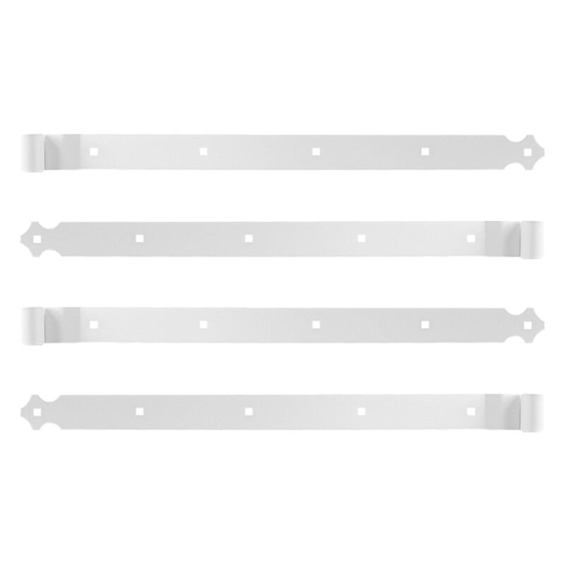 Store Menuiserie - 4 Pentures droite, Blanc, Aluminium, Longueur 544 mm, pour Volet Battant