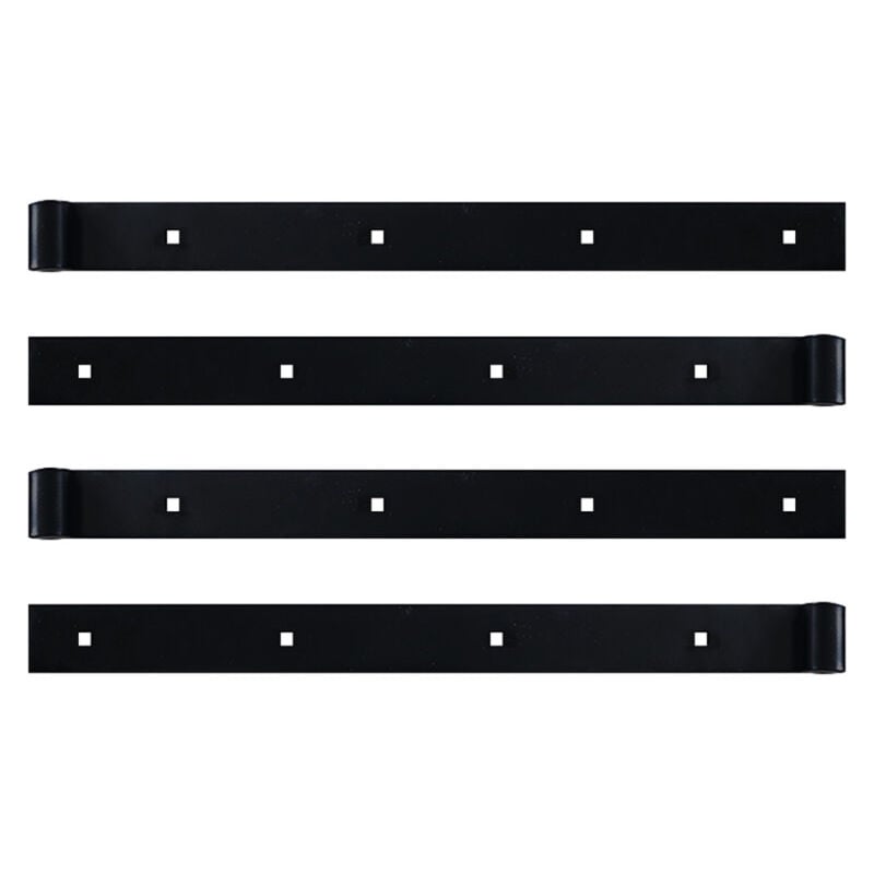 Store Menuiserie - 4 Pentures droite, Noir Acier, Longueur 450 mm, pour Volet Battant Bois ou pvc