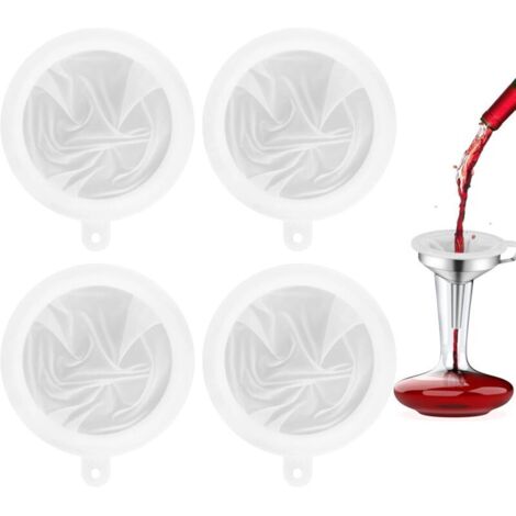 4 pezzi 100/200/300/400 filtro alimentare a maglia fine, colino alimentare in nylon, colino da cucina per succhi, latte, vino, marmellata