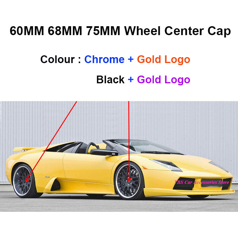 4 pezzi 60MM 68MM 75MM coprimozzo coprimozzo ruota...