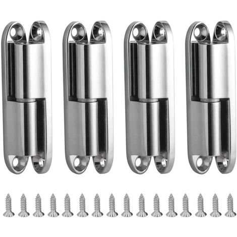 Cerniere Per Porta 70x51 Mm - Set Di 4, Elettroplaccate, Con Cuscinetti A Sfera, Per Porte In Legno Pesanti